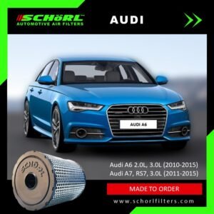 010312003 (3) Schorl Automotive Air Filter for Audi & more vehicles a Schorl brand automotive air filter designed for Audi & more vehicles