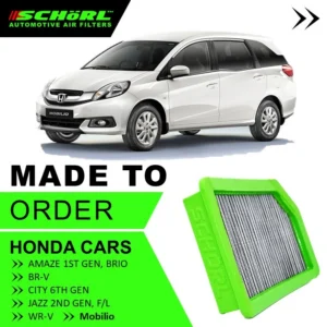 Honda Amaze 1st Gen, BR-V, Jazz 2nd Gen, WR-V, Mobilio, City 6th Gen Air Filter Honda Amaze 1st Gen, BR-V, Jazz 2nd Gen, WR-V, Mobilio, City 6th Gen Air Filter