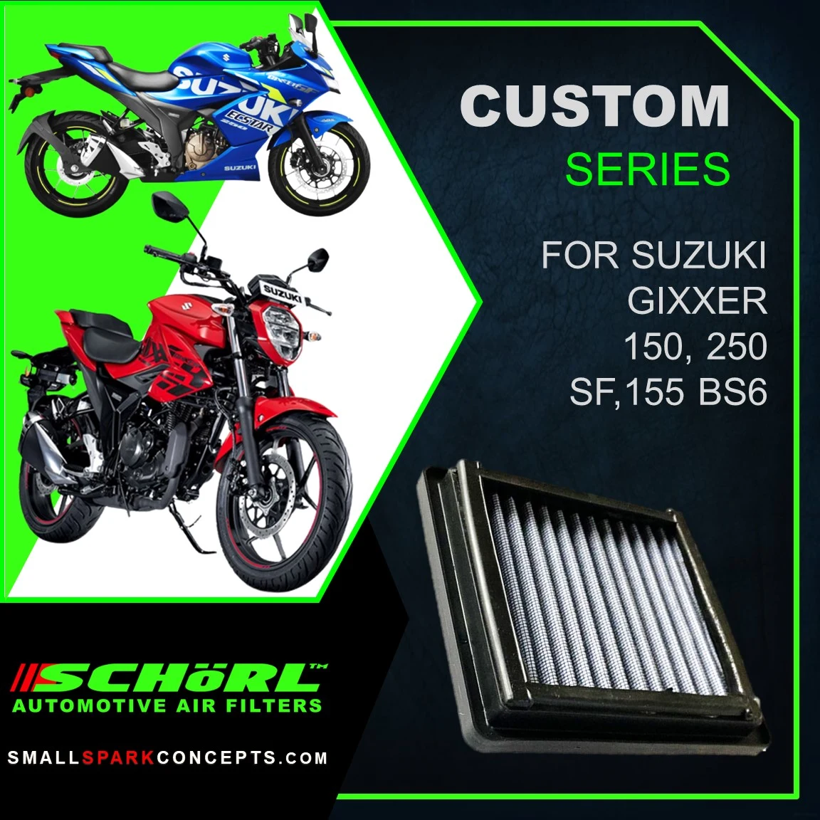 Suzuki Gixxer 150, SF 155 BS6 Air Filter