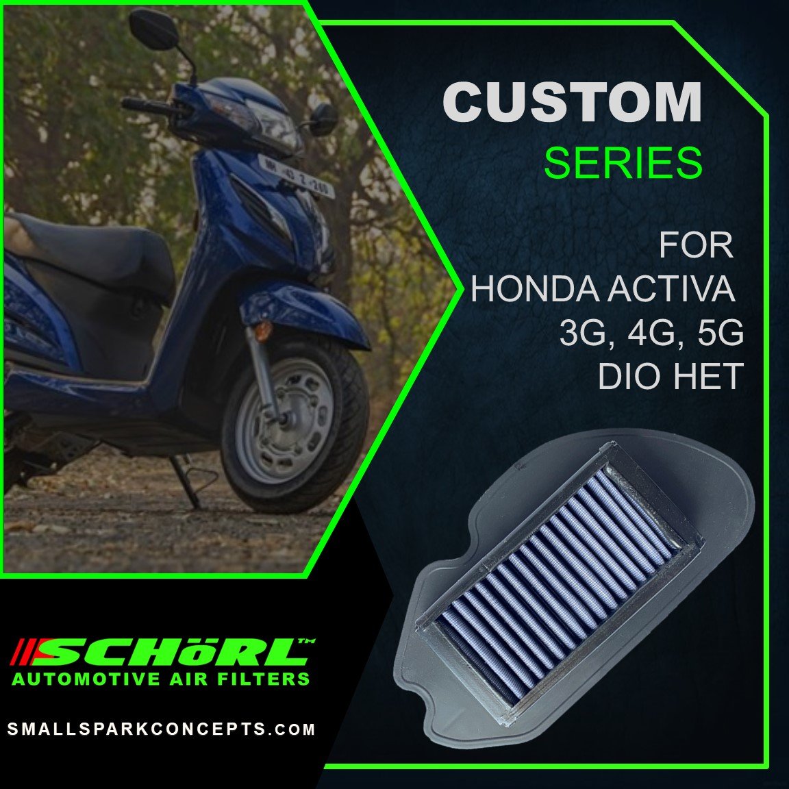 Honda Activa HET 3G, 4G, 5G Air Filter