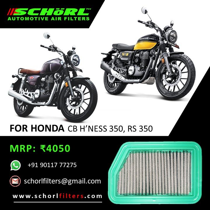 Honda CB H'ness 350, RS 350 Air Filter