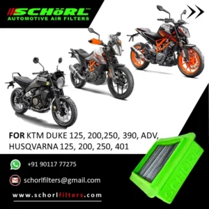 KTM Duke 125, 200, 250, 390, ADV, Husqvarna 125, 200, 250, 401 Air Filter