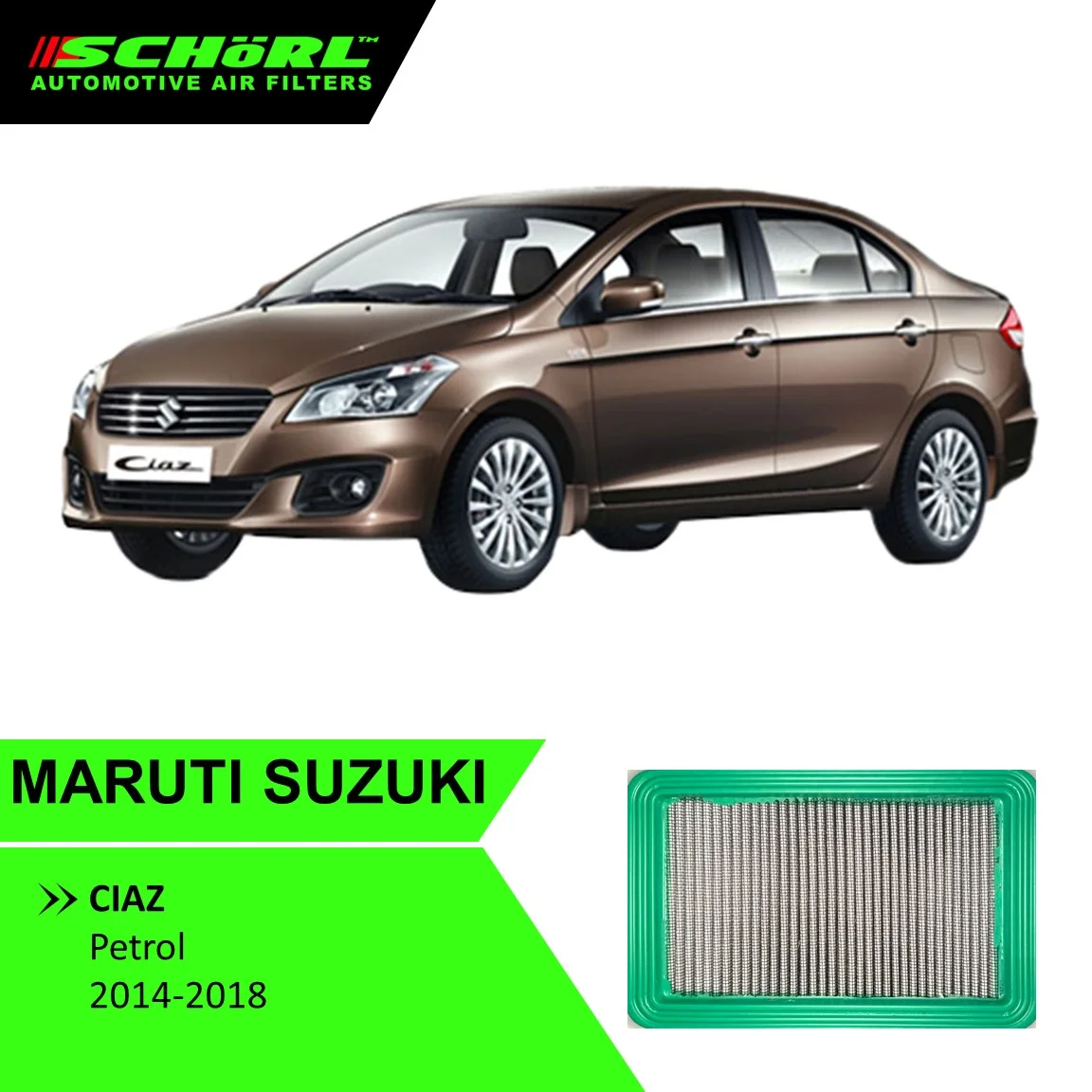 Maruti Suzuki Swift, Ertiga Ritz, Swift Dzire Air Filter
