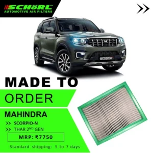 Mahindra Thar, Thar Roxx, Scorpio-n Air Filter Mahindra Thar, Thar Roxx, Scorpio-n Air Filter