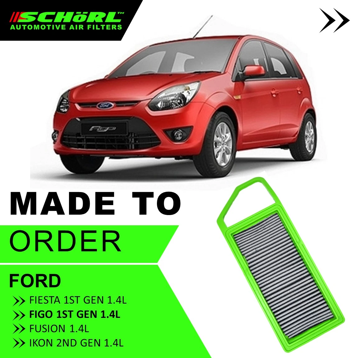 Ford Fiesta Figo Fusion Ikon Air Filter