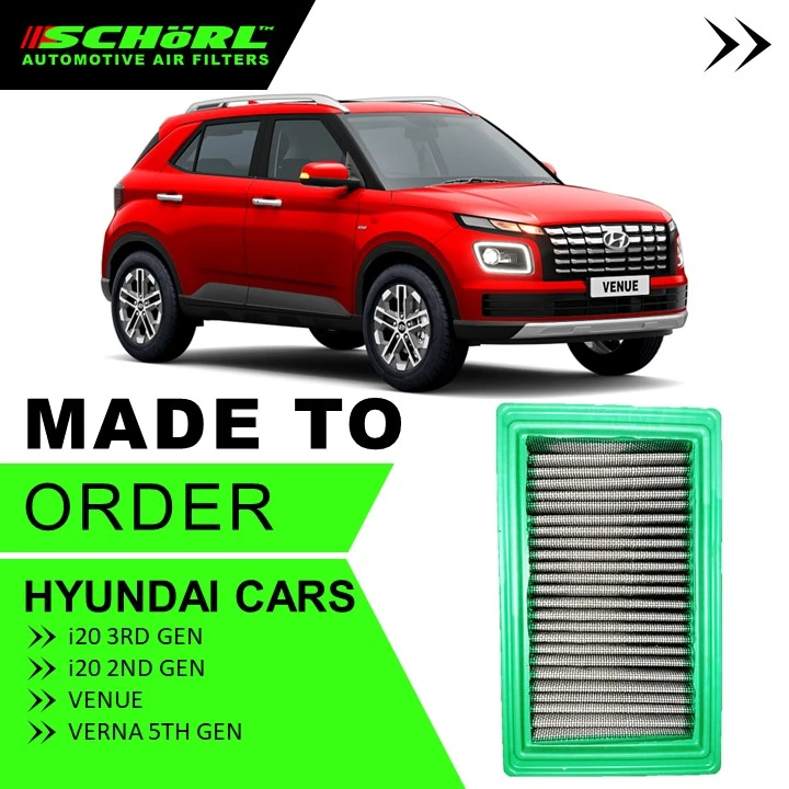 Hyundai i20 3rd Gen, i20 2nd Gen, Venue, Verna 5th Gen Air Filter