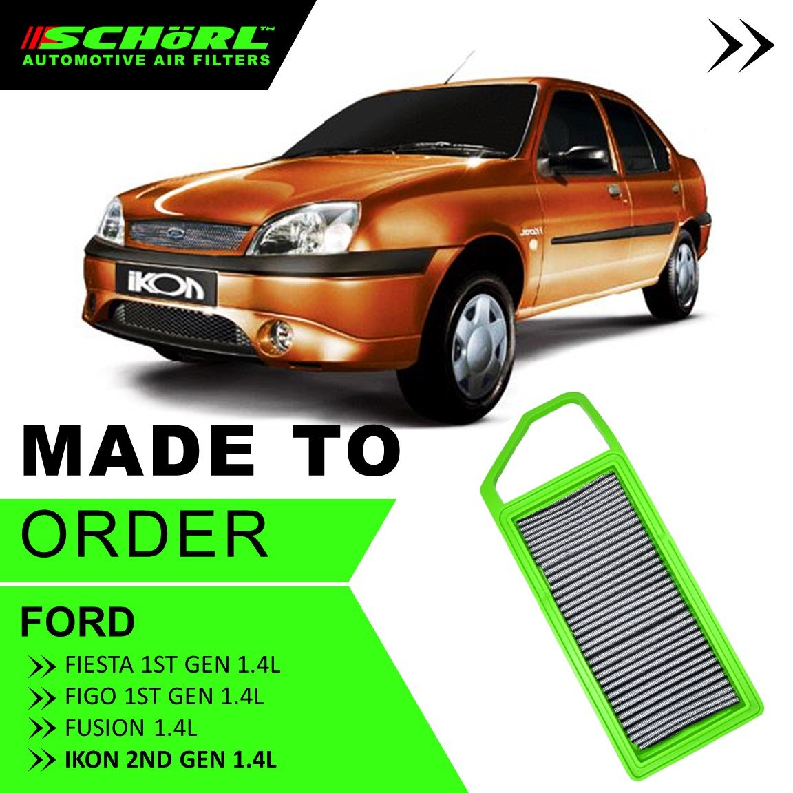 Ford Fiesta Figo Fusion Ikon Air Filter
