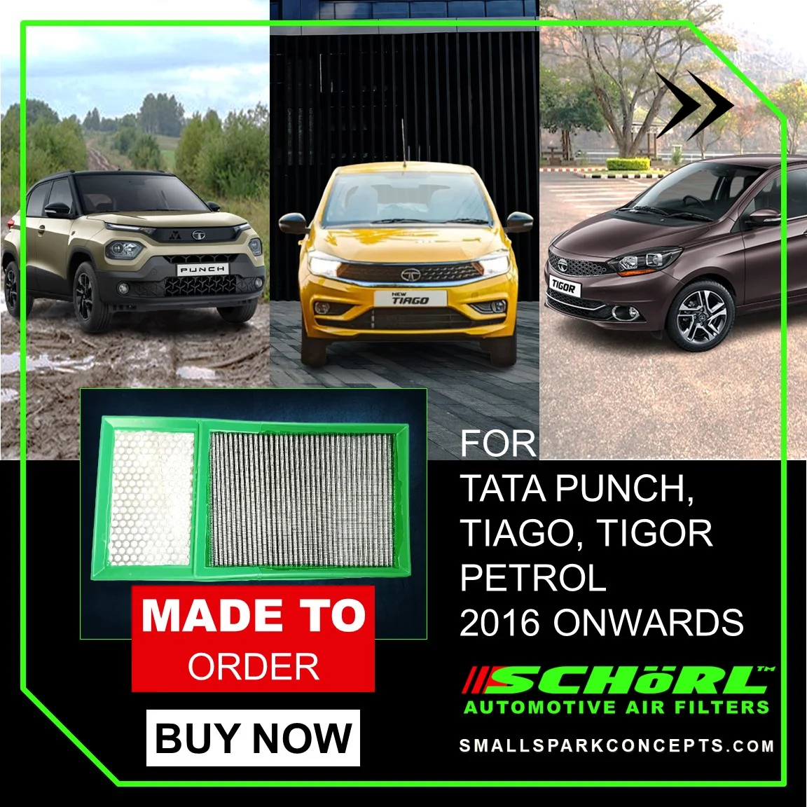 Tat Punch, Tiago, Tigor Air Filter