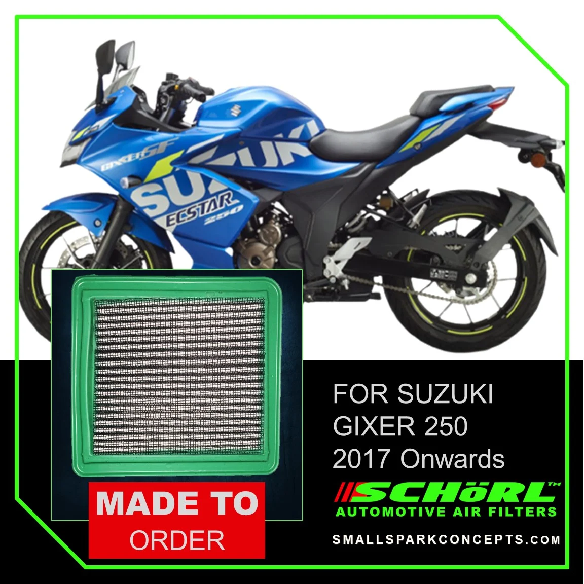 Suzuki V storm 250, Gixxer 250 Air Filter