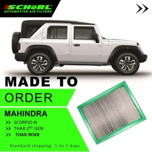 Mahindra Thar, Thar Roxx, Scorpio-n Air Filter