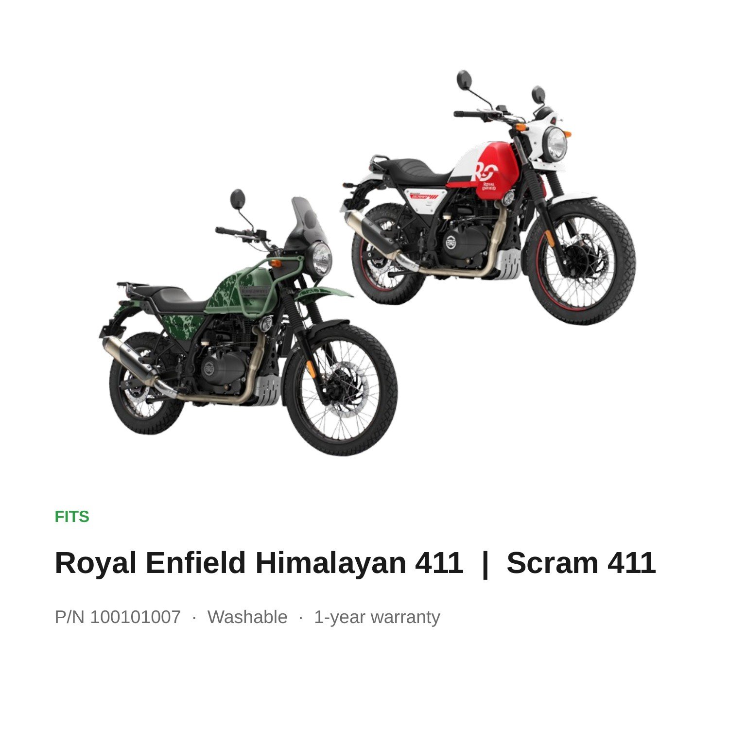 SCHORL air filter fits Royal Enfield Himalayan 411 and Scram 411