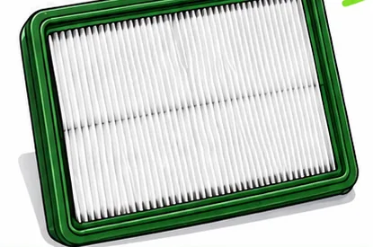 Flat, undamaged SCHÖRL air filter