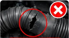 Intake duct with a hole