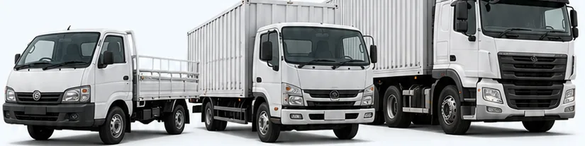 Pickup, light truck and heavy truck